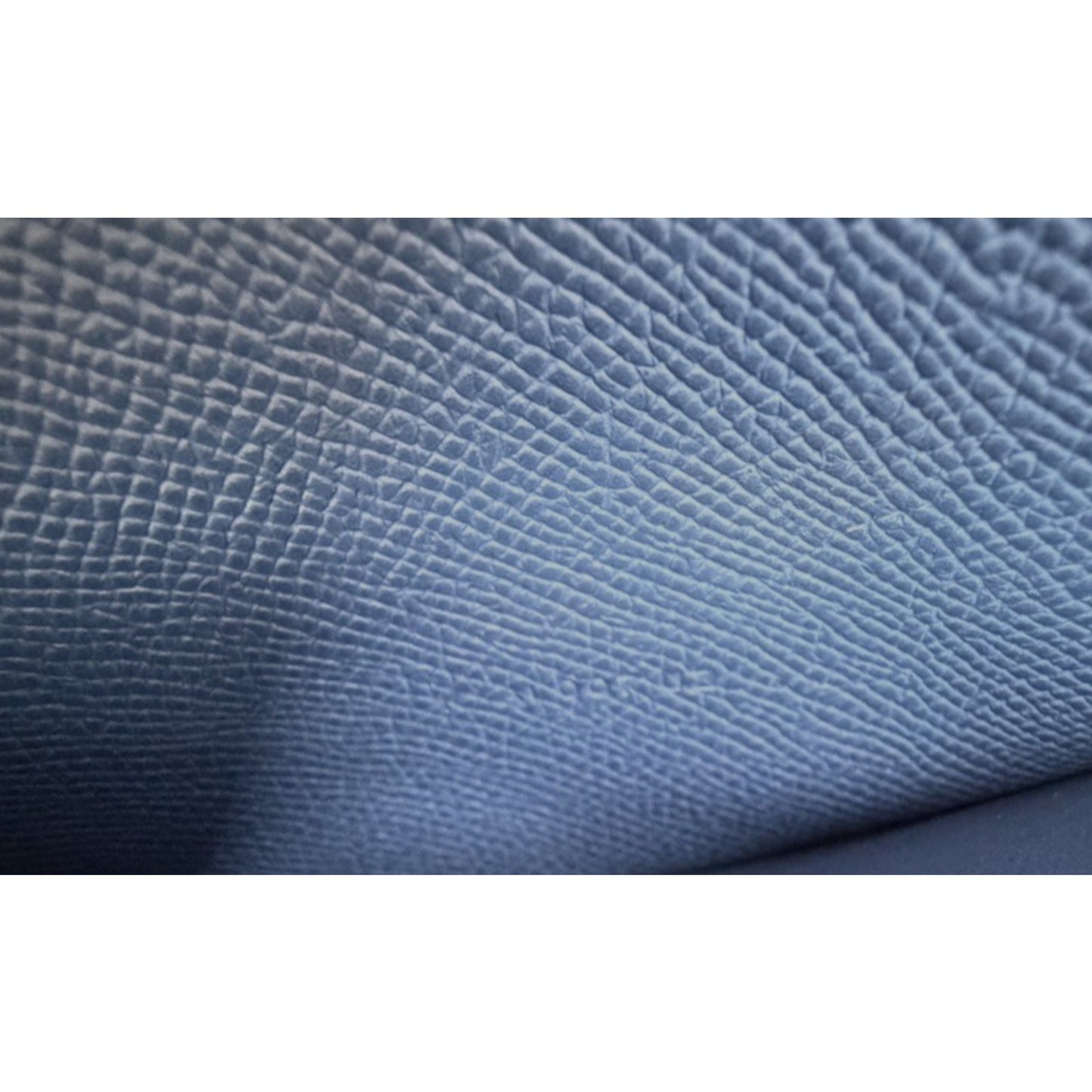 Hermes Constance To Go Long Wallet Bag in Blue Epsom Leather Silver-Tone HW D-6
