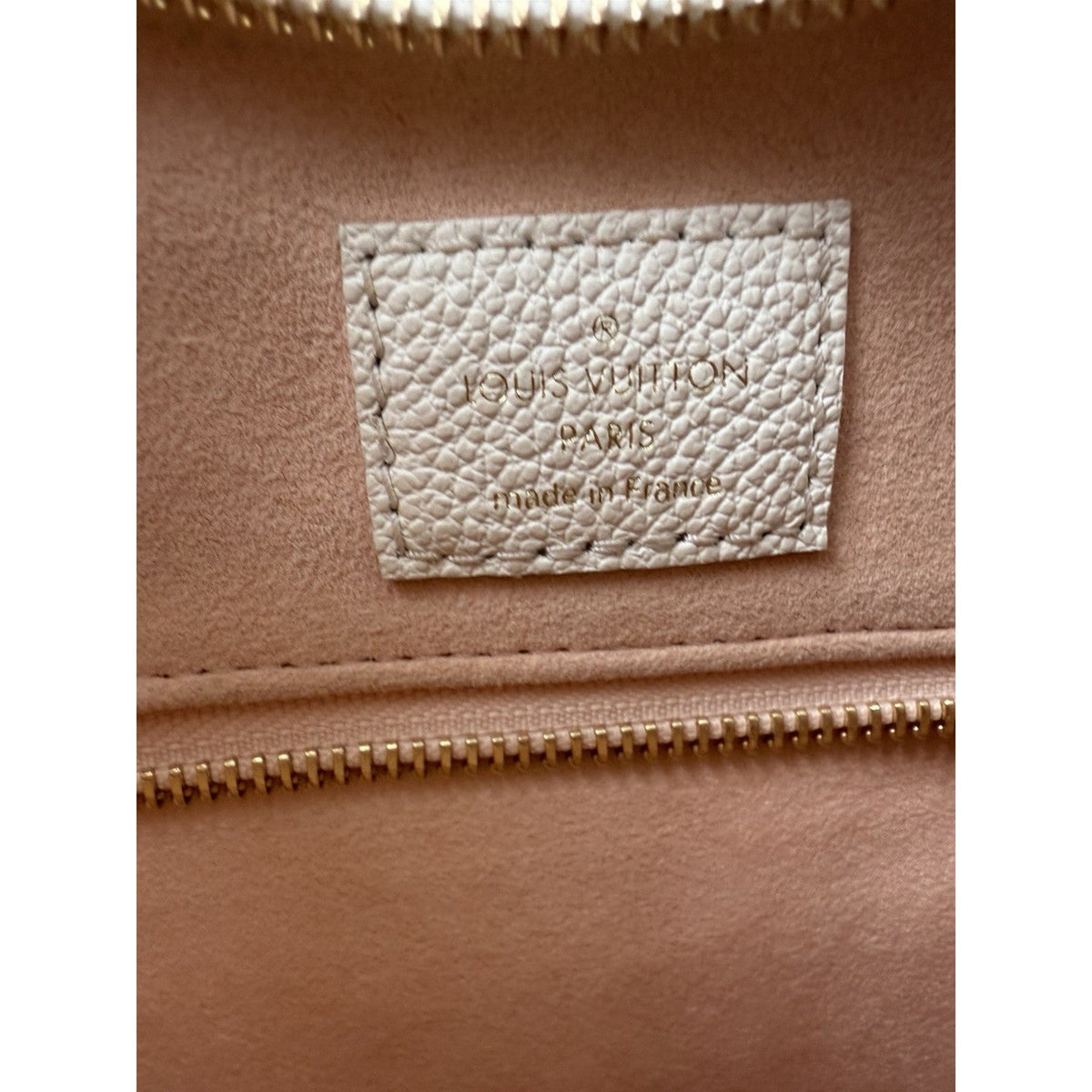 Louis Vuitton CarryAll Bag PM White Pink Giant Monogram Empreinte Leather NFC D7