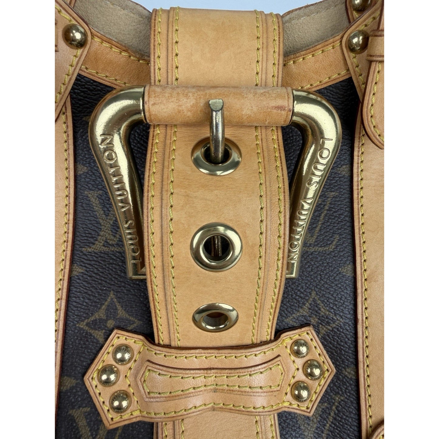 Louis Vuitton LV Monogram Theda GM Vintage Satchel Bag (2004)