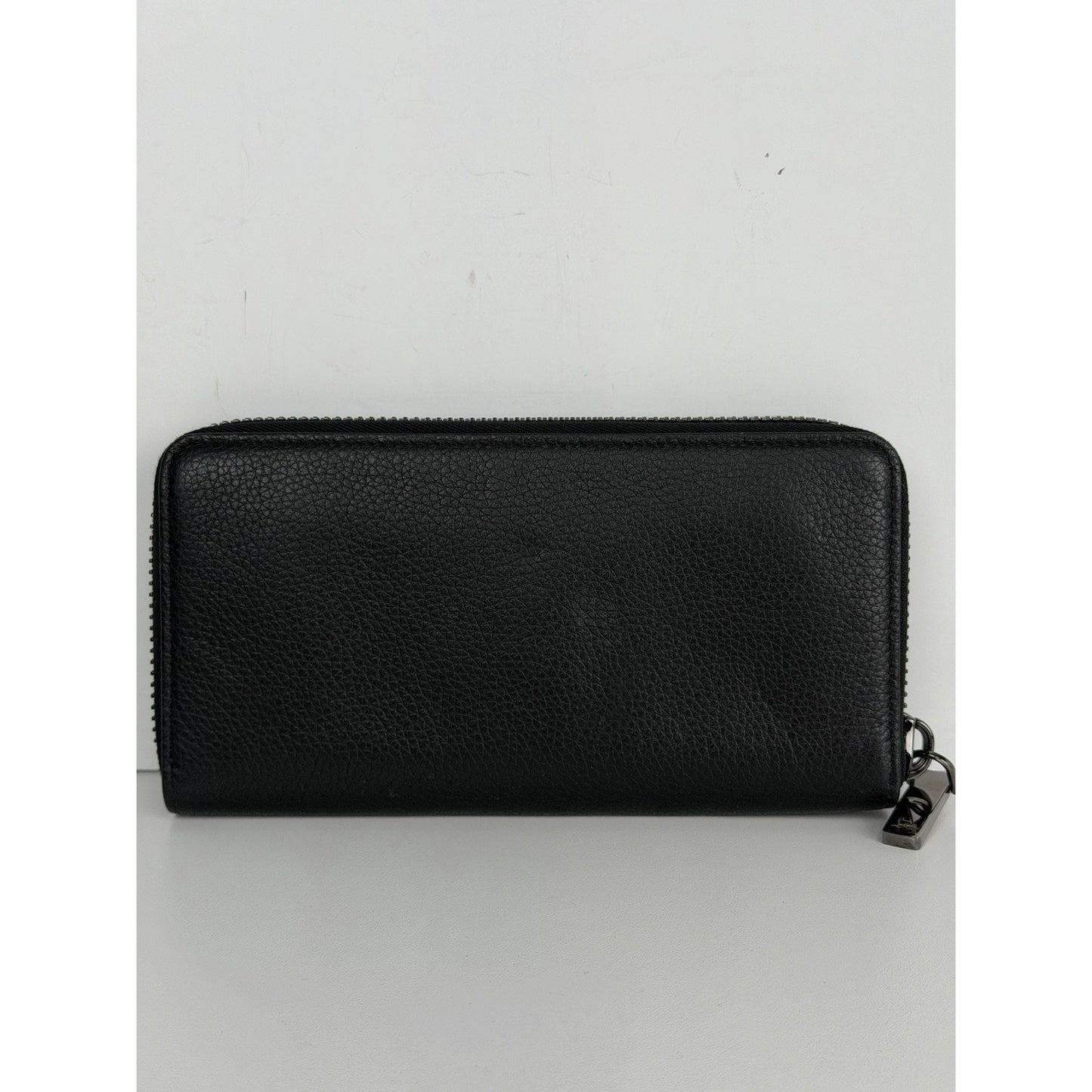 Christian Louboutin Panettone Wallet Black Leather Body & Red Monogram Canvas K3