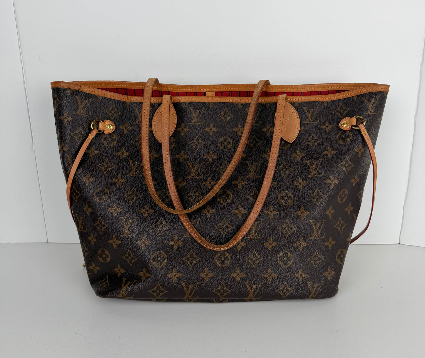 Louis Vuitton Neverfull Tote Bag MM in Brown LV Monogram Coated Canvas 2021 YS