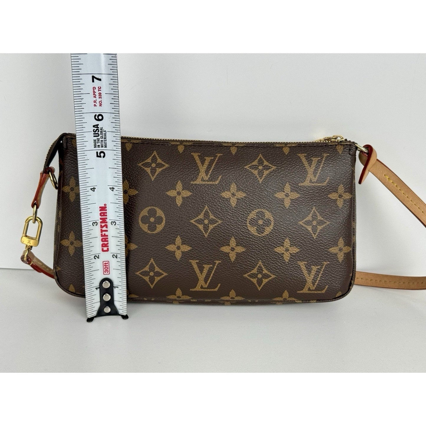Louis Vuitton Pochette Accessoires Monogram Canvas Bag B-9