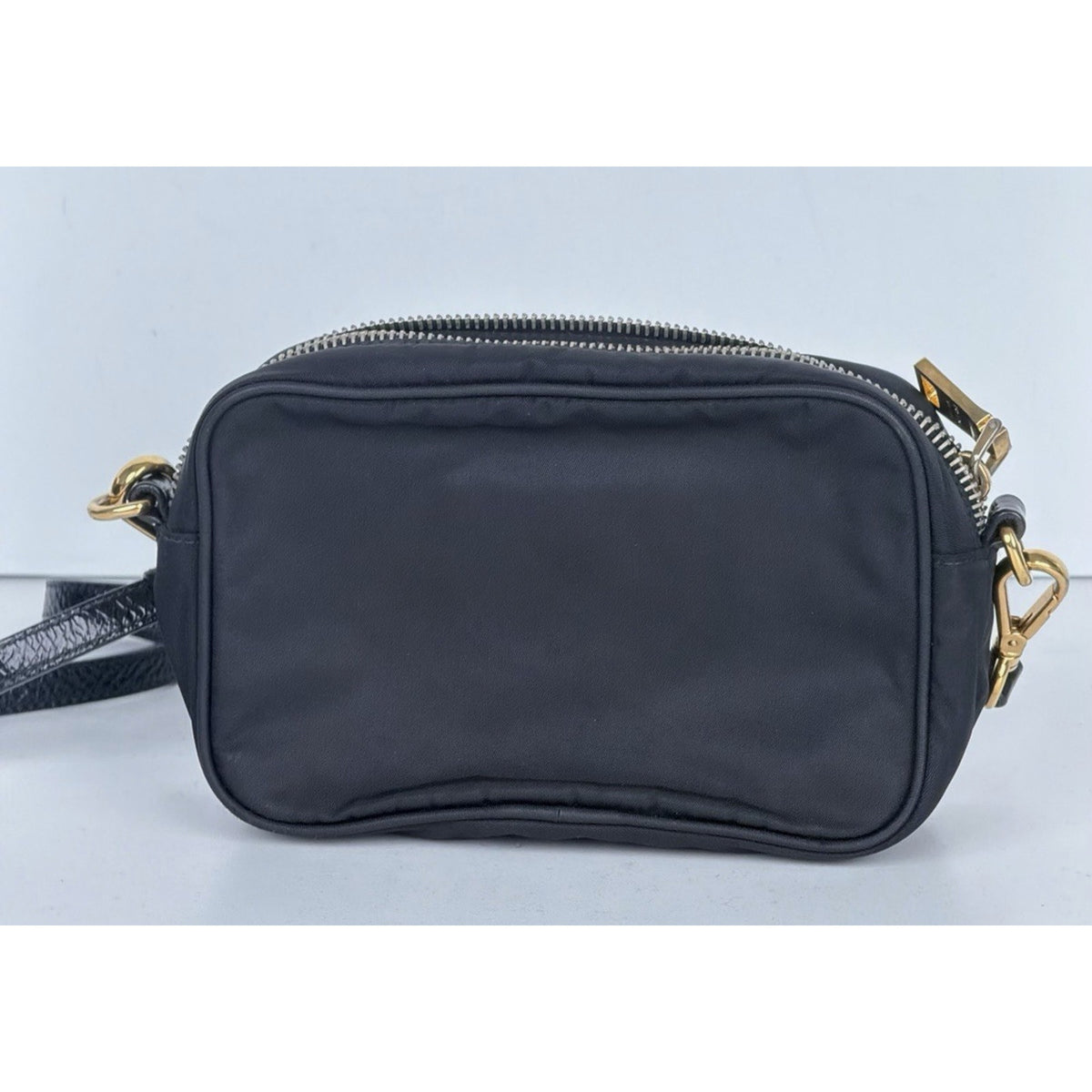 Prada Tessuto Pietre Jeweled Nylon Camera Crossbody Bag in Black Vintage S-06