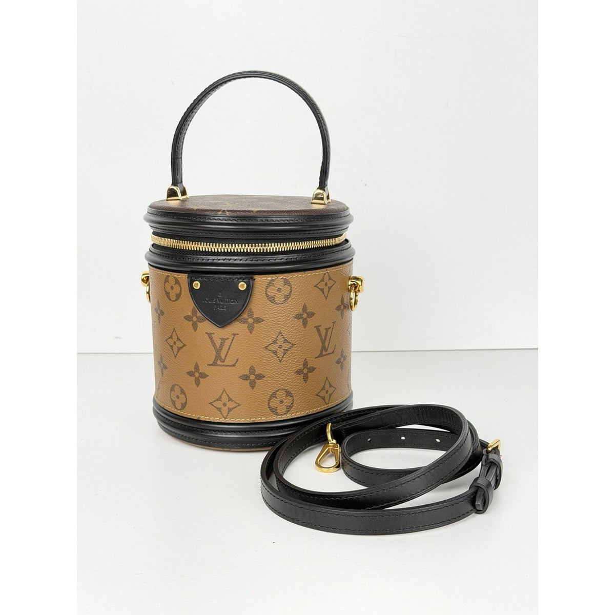 Louis Vuitton Cannes Bucket Bag in Brown Reverse Monogram Coated Canvas 2019 D4