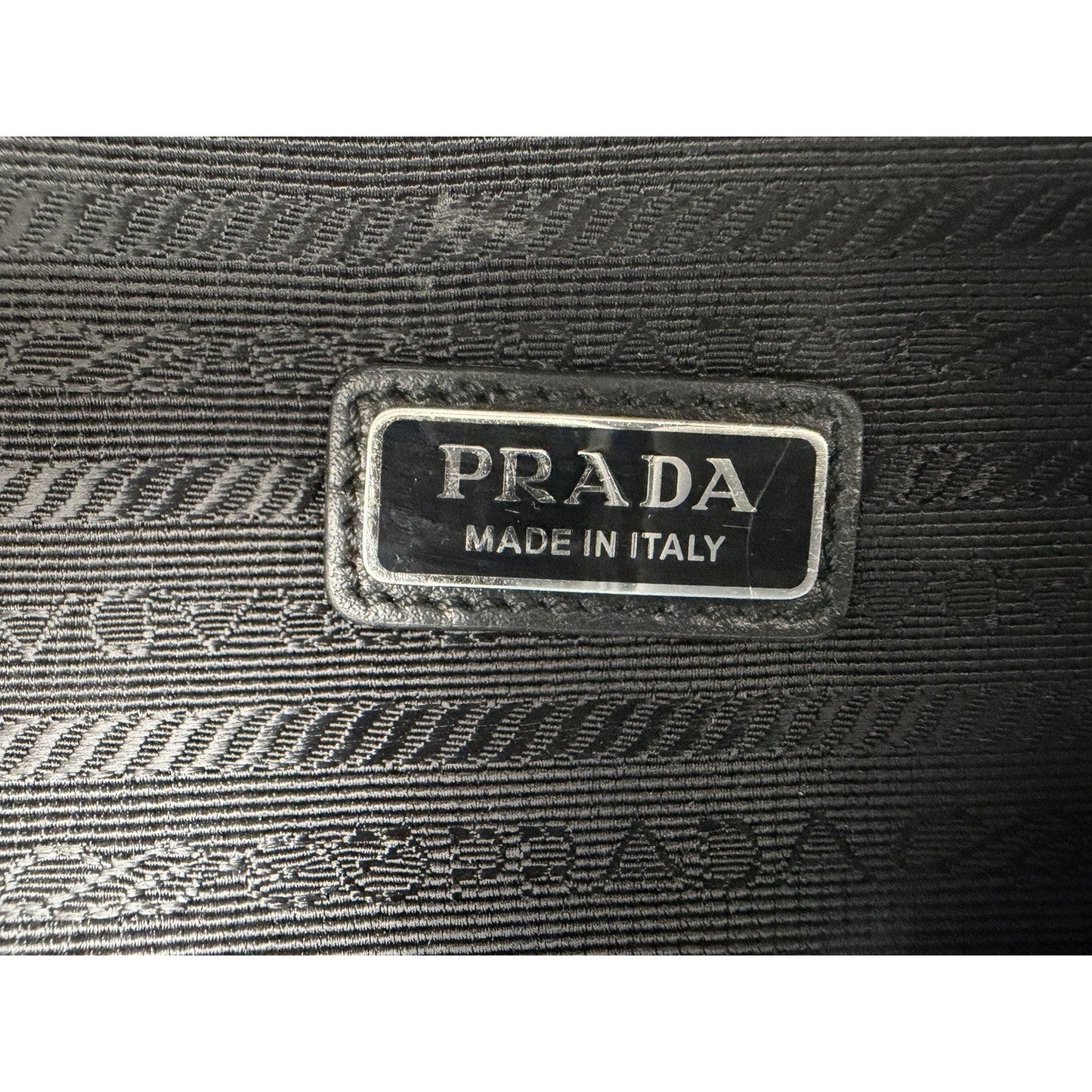 Prada Shoulder Bag Triangle Logo in Light Blue Saffiano Leather S05