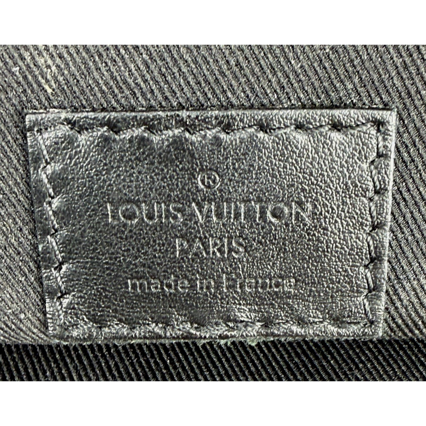 Louis Vuitton Christopher PM Backpack Black Embossed LV Monogram Leather NFC E-4