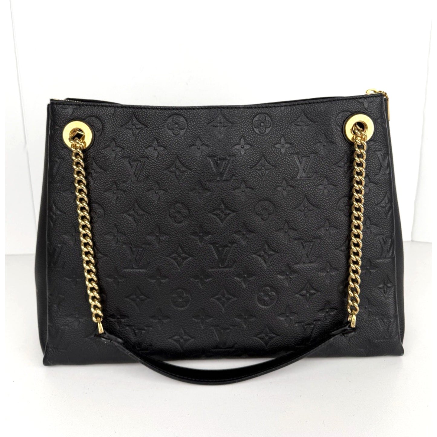 Louis Vuitton Surene Shoulder Bag MM Black LV Monogram Empreinte Leather 2018 C1