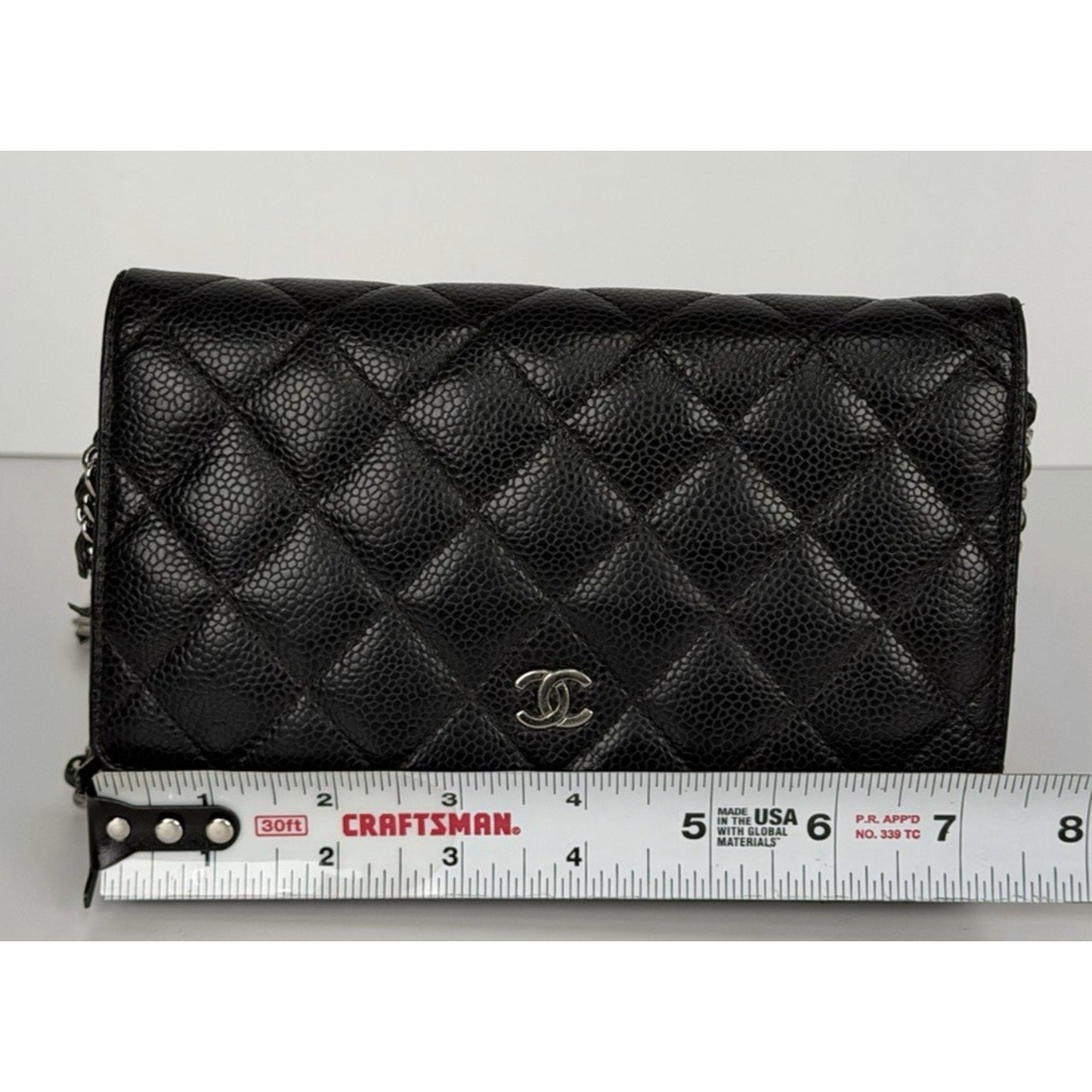 LAYAWAY: Chanel Black Leather Caviar Wallet on Chain Crossbody Bag