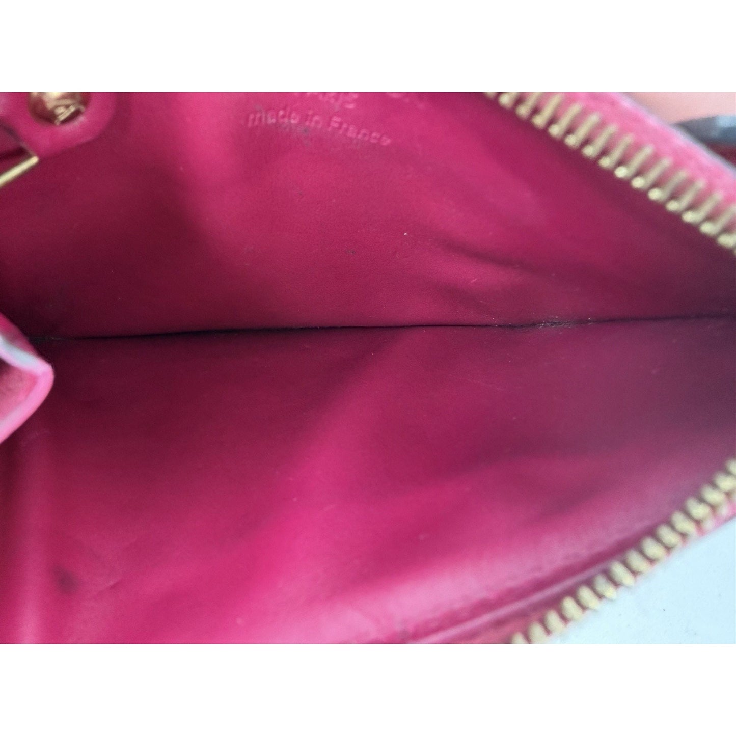 Louis Vuitton Pochette Cles NM Coin Purse in Rose Indien Monogram Vernis 2014