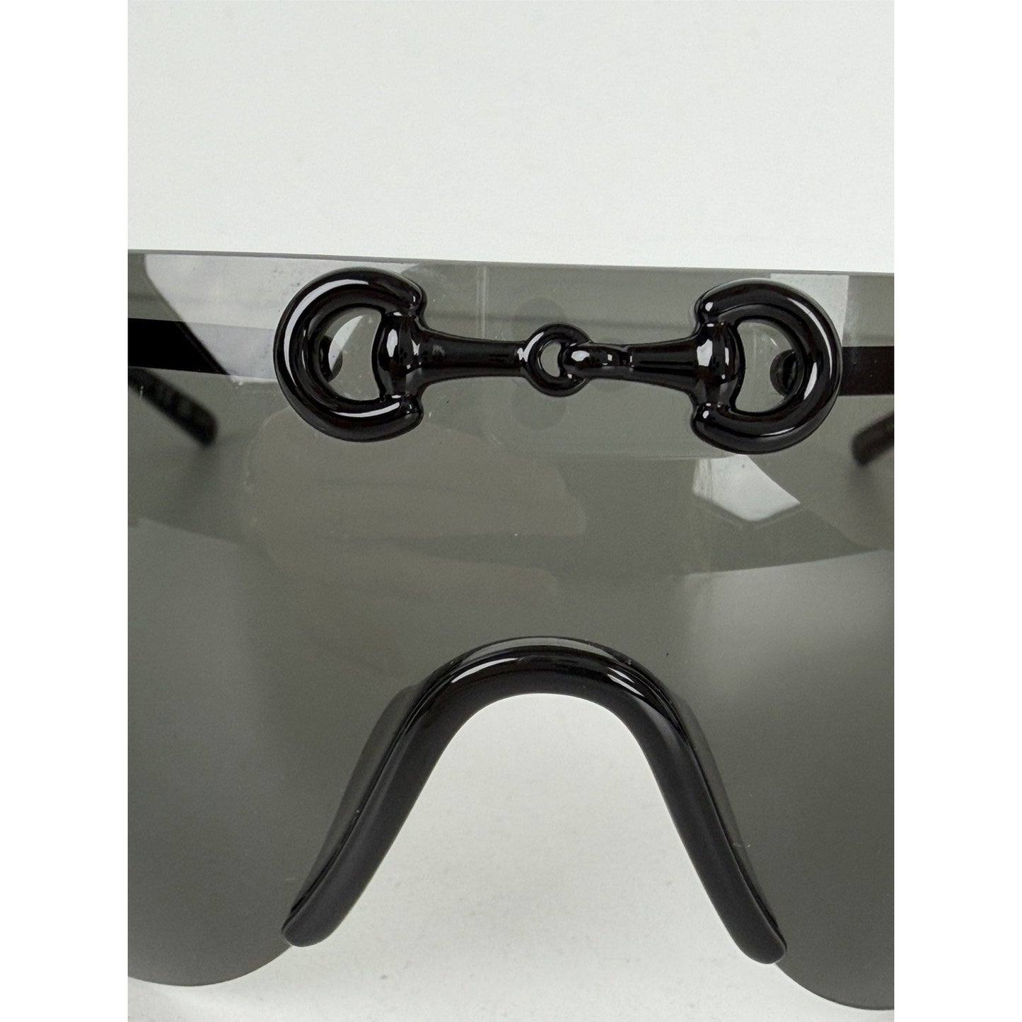 Gucci GG1656S 001 Sunglasses in Black Metal Frame and Grey Tinted Lenses