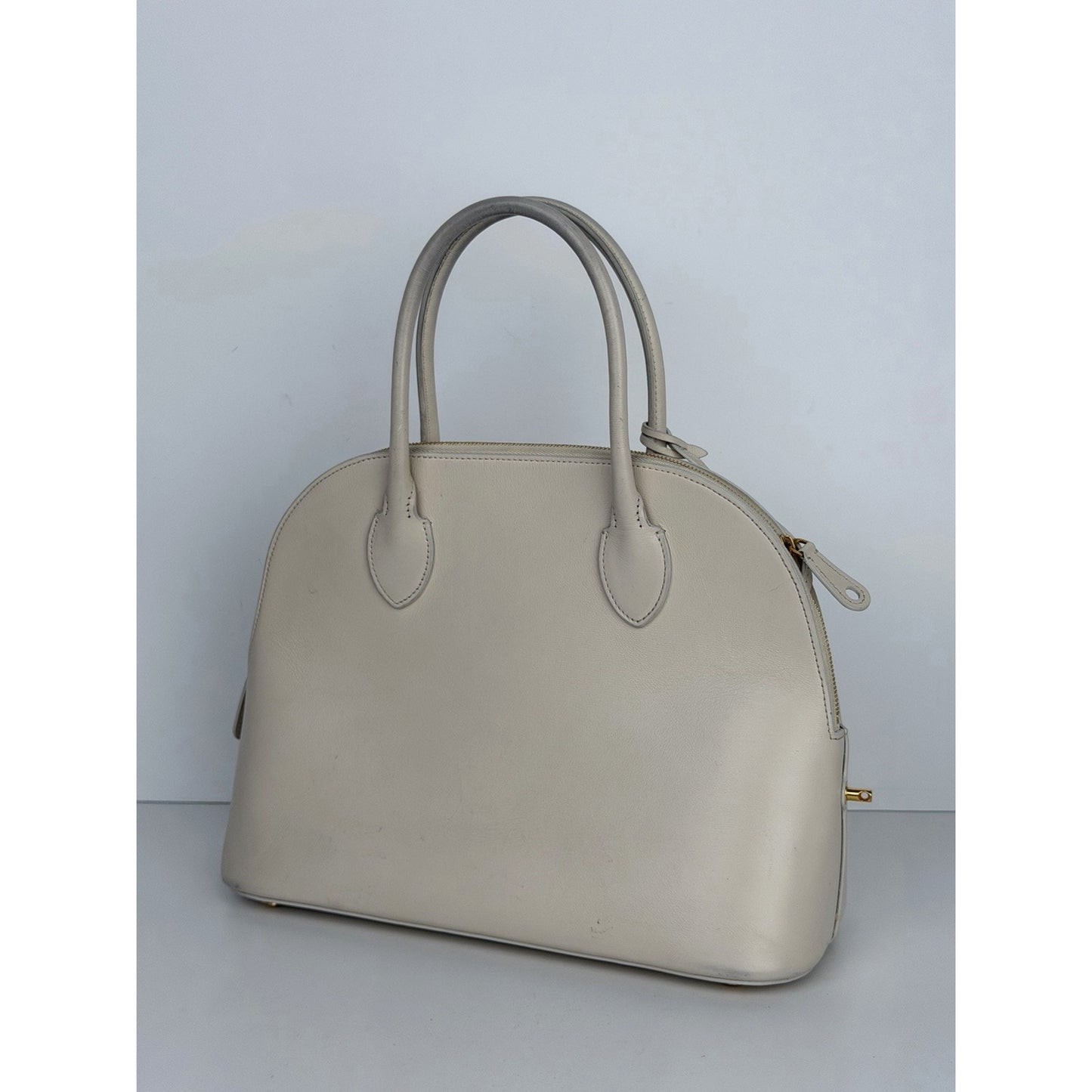 The Row Lady Bag in Ivory Color Leather D2