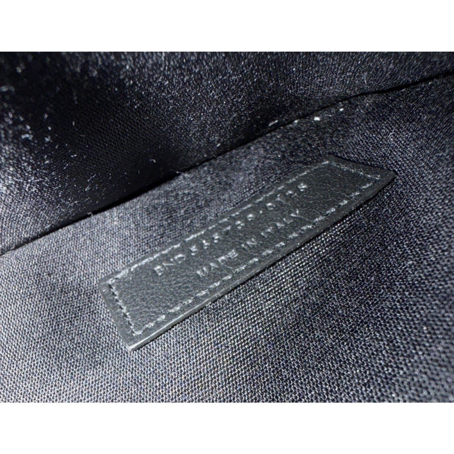 Saint Laurent Uptown Envelope Pouch Bag in Black Grain De Poudre Leather S15