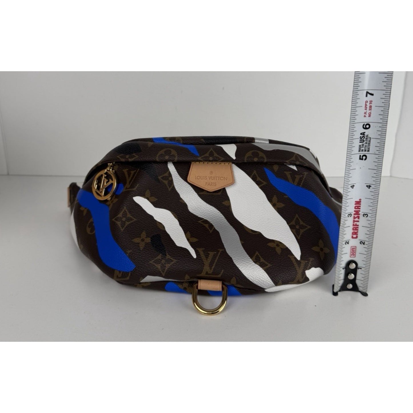 Louis Vuitton x League of Legends Bumbag Monogram Blue&Silver Camouflage 2020 C8