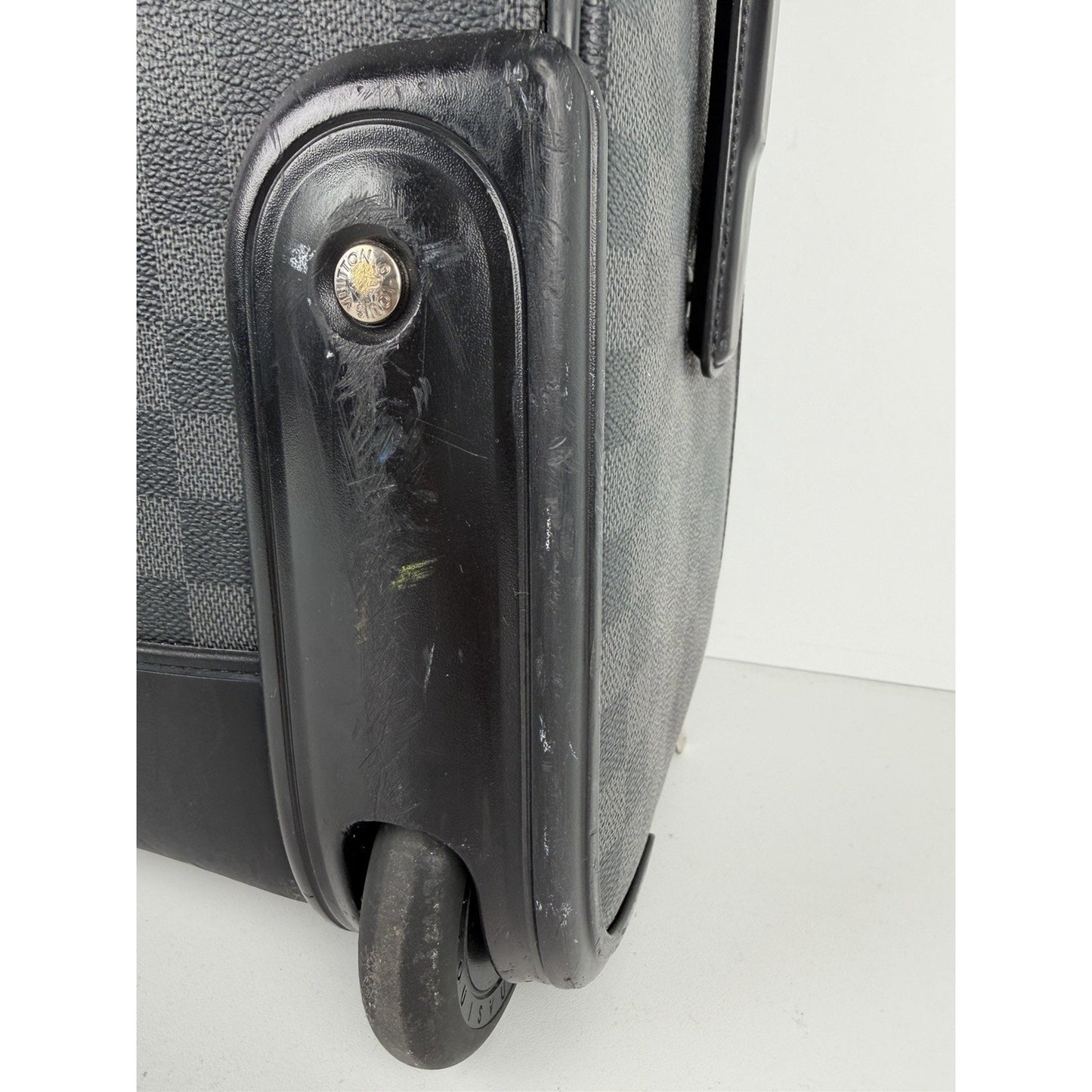Louis Vuitton Pegase Carry-On Suitcase 55 in Damier Graphite Coated Canvas