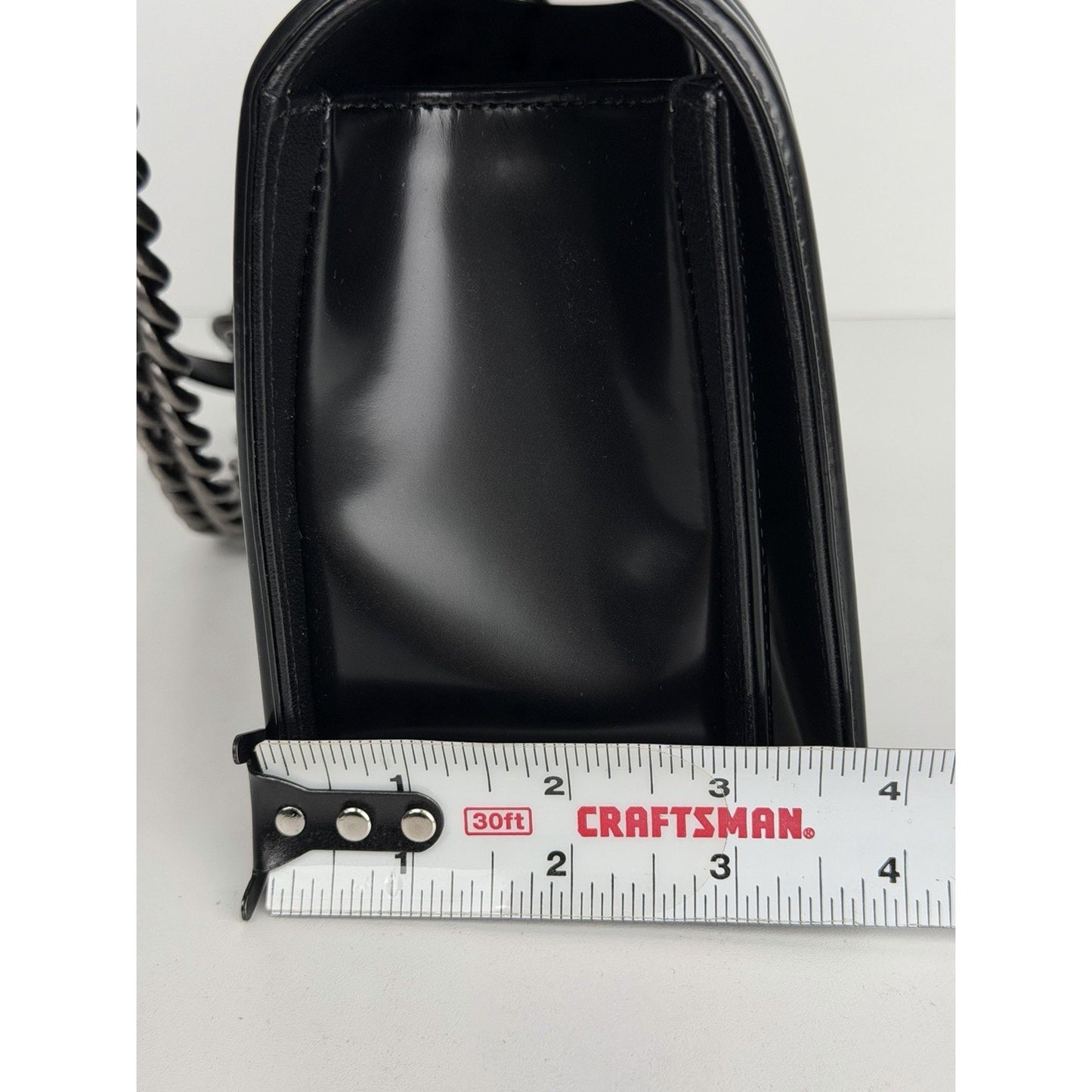 Chanel Reverso Boy Bag Medium in Black Calfskin Leather 2015-2016 B6
