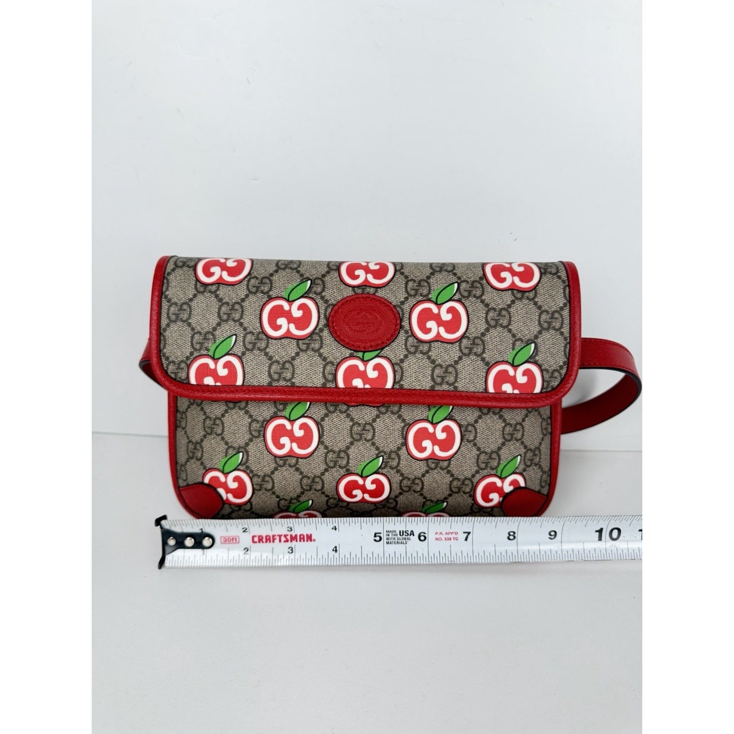Gucci Apple Interlocking G Belt Bag in GG Supreme Monogram Coated Canvas S11