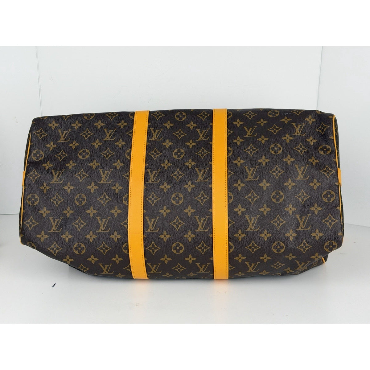 Louis Vuitton Keepall Bandouliere 50 Duffle Bag in Brown Coated Canvas NFC E-1