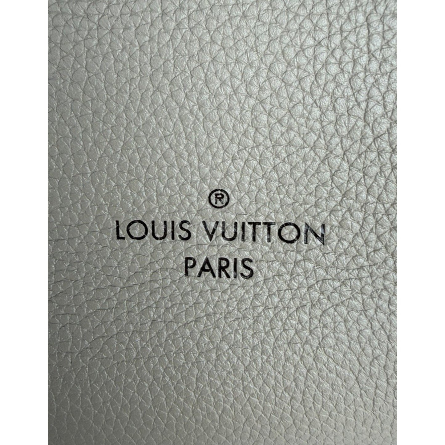 Louis Vuitton Haumea Top Handle Bag in Beige Galet Mahina Leather 2018 B-1