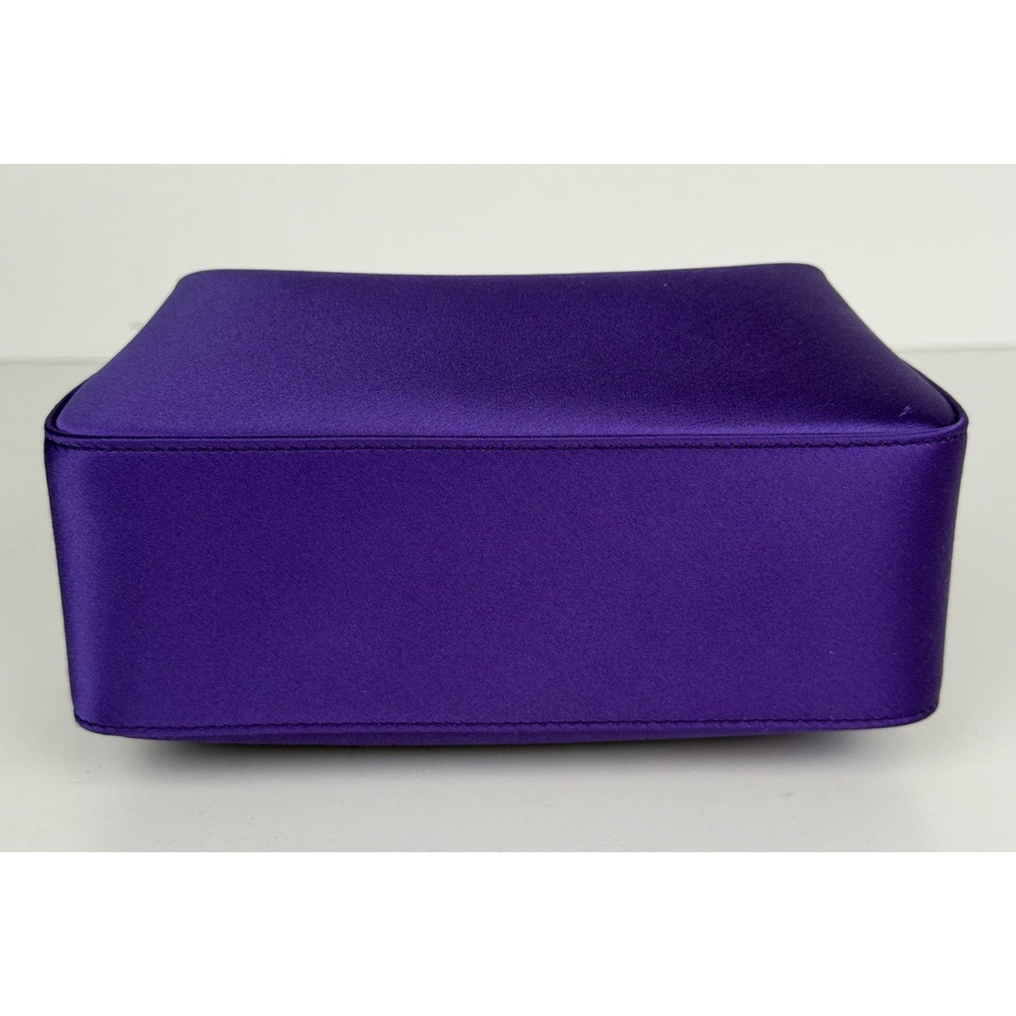 Lanvin Haute Clutch Bag Séquence Purple Satin