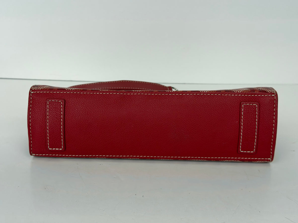 Goyard Rouette Structure PM Bag in Red Goyardine Coated Canvas YF-2