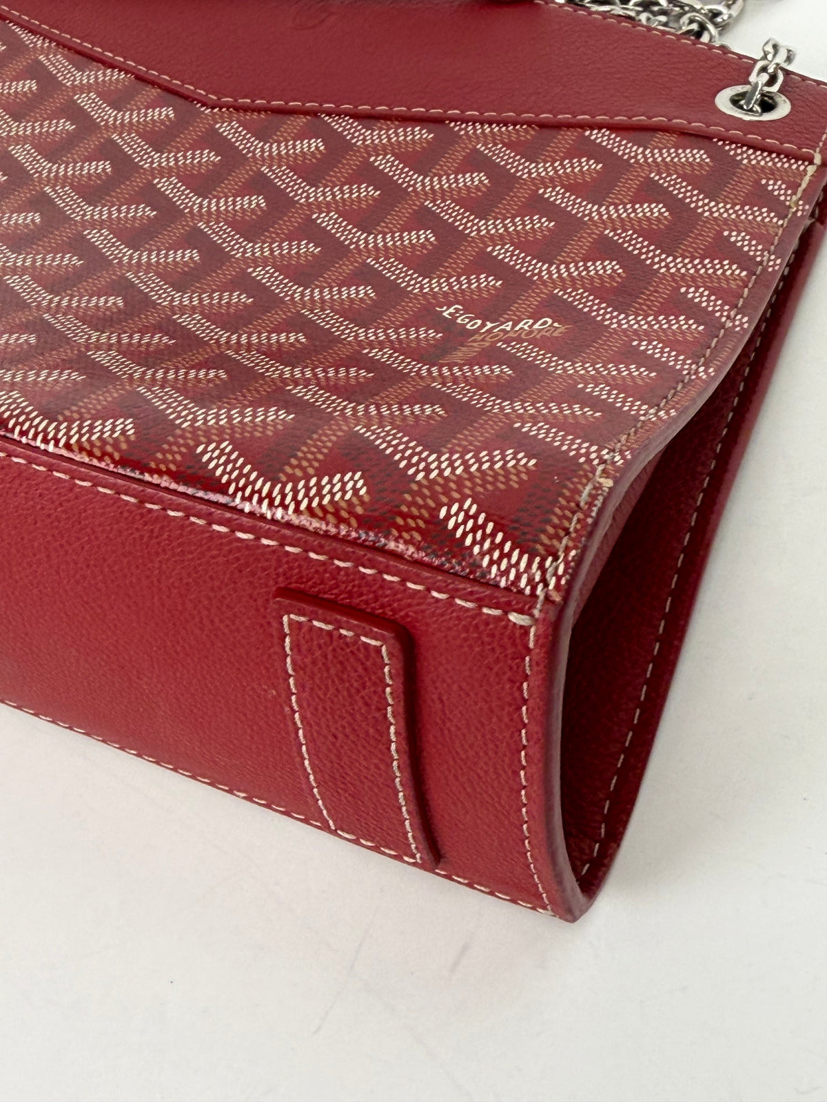 Goyard Rouette Structure PM Bag in Red Goyardine Coated Canvas YF-2