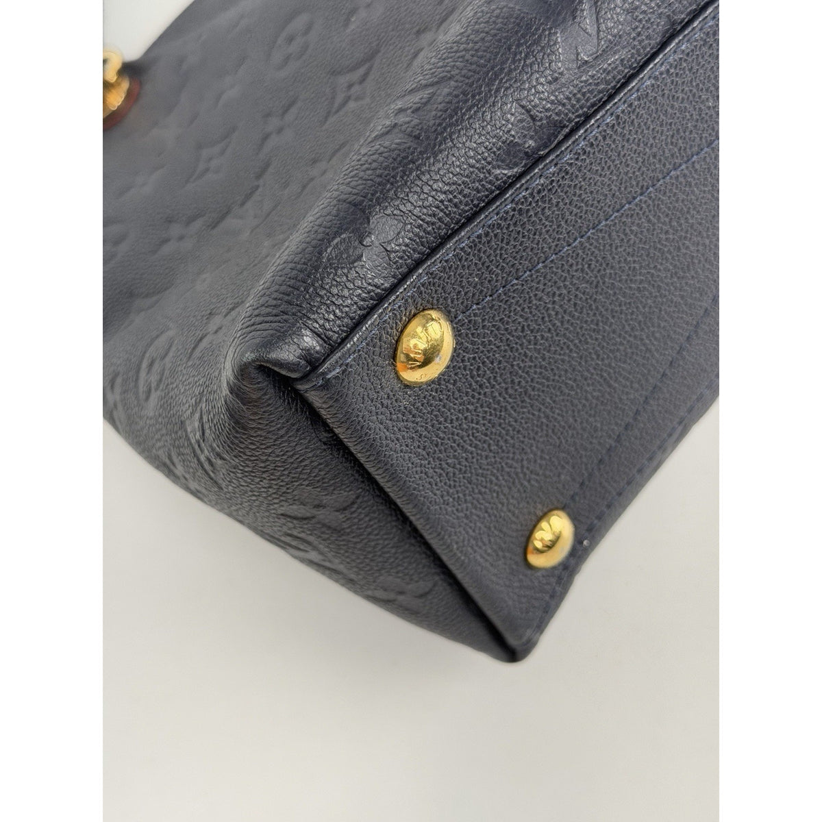 Louis Vuitton V Tote Shoulder Bag MM in LV Monogram Empreinte Leather 2019 S21