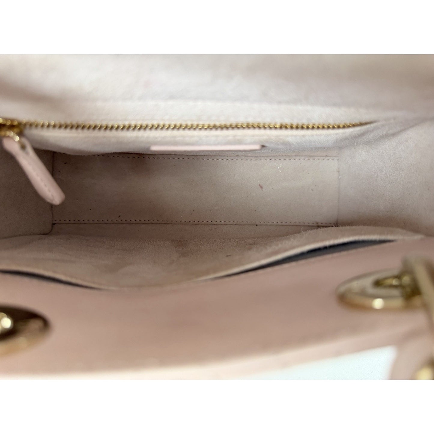 Christian Dior Small Lady Dior My ABCDior Bag in Pink Lambskin Leather 2024 D2