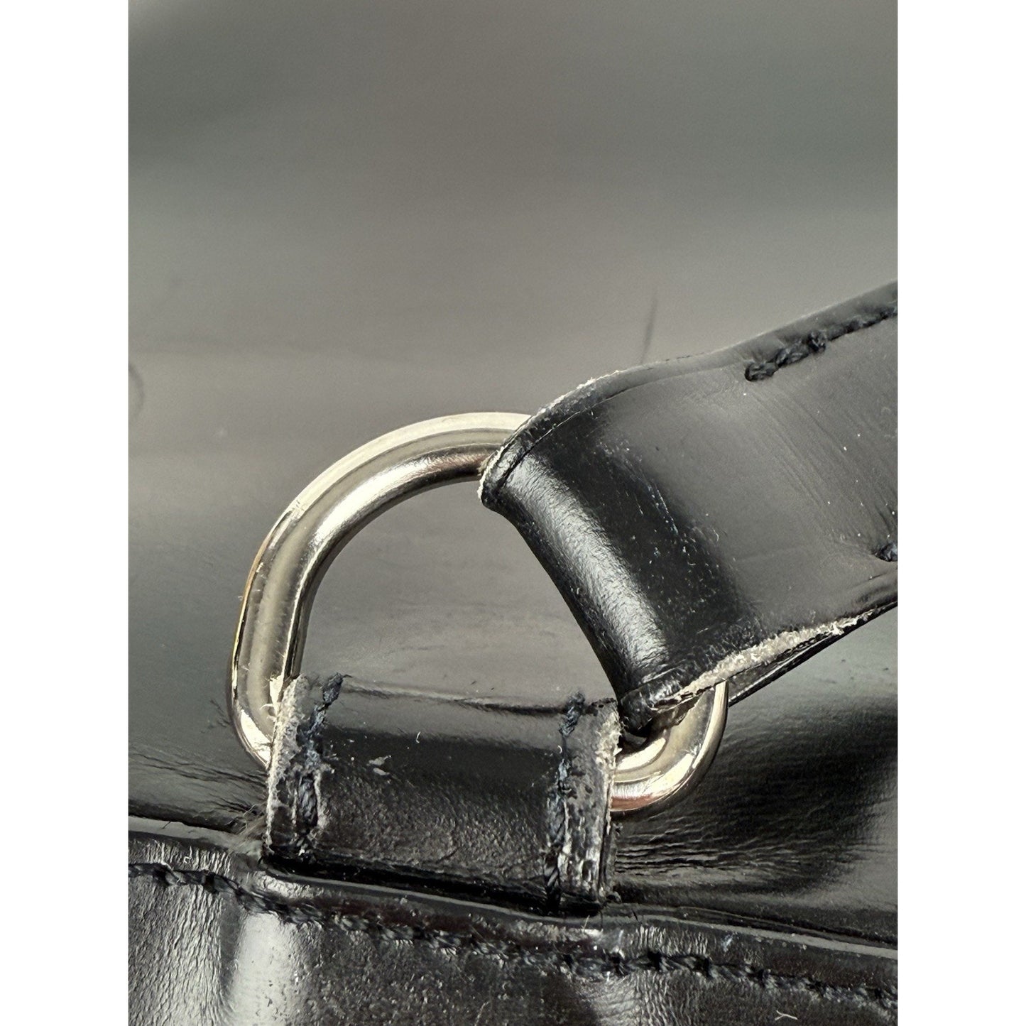 Panther de Cartier Black Patent Leather Shoulder Bag