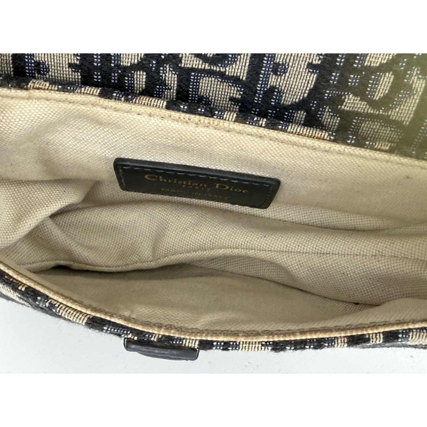 Dior Saddle Bag Mini in Blue Oblique Jacquard Canvas Gold-Tone Hardware 2019 E-8