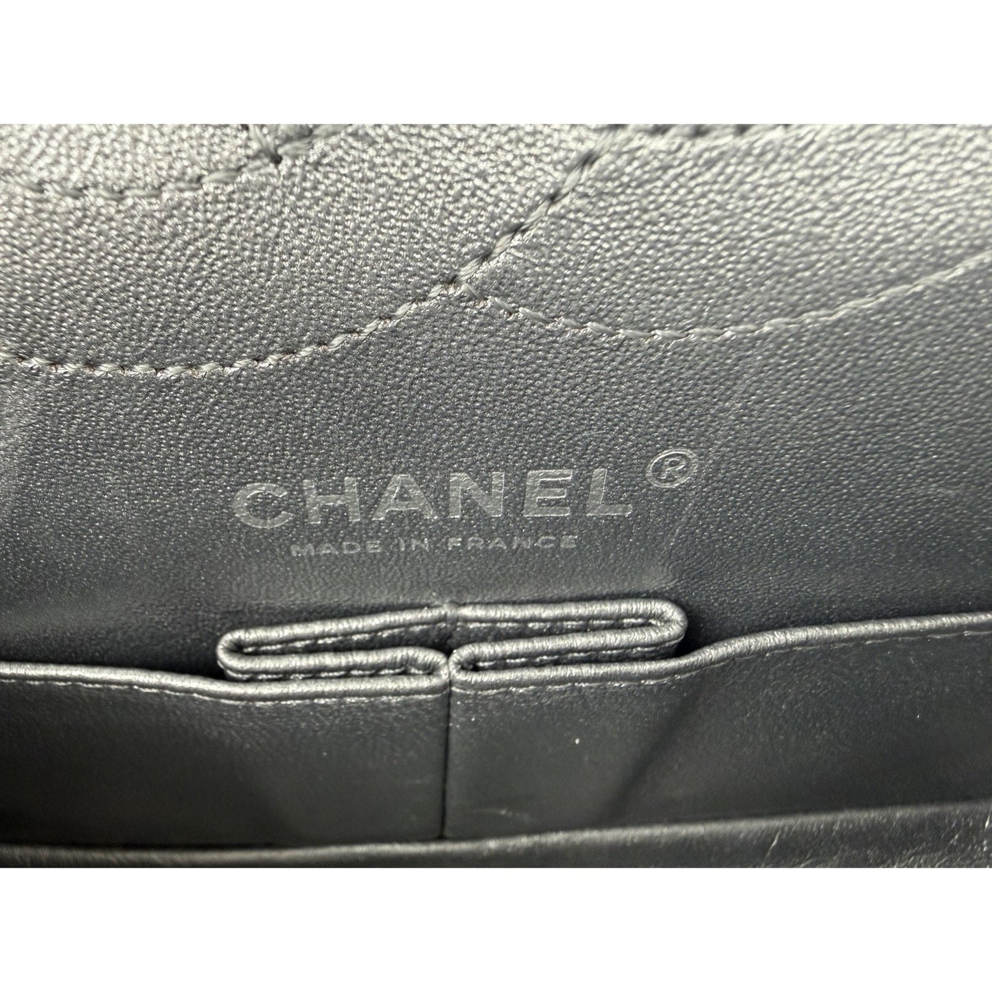 Chanel Lucky Charms 2.55 Reissue Double Flap Bag Metallic Silver 2006-2008 U3