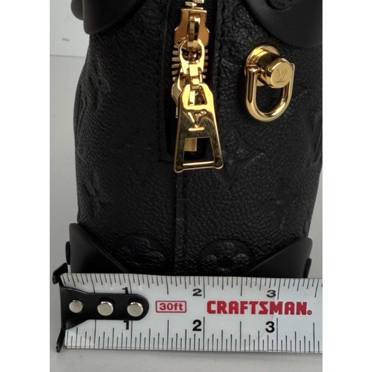 Louis Vuitton Petite Malle Souple Bag Black Embossed Monogram Empreinte 2020 D-7