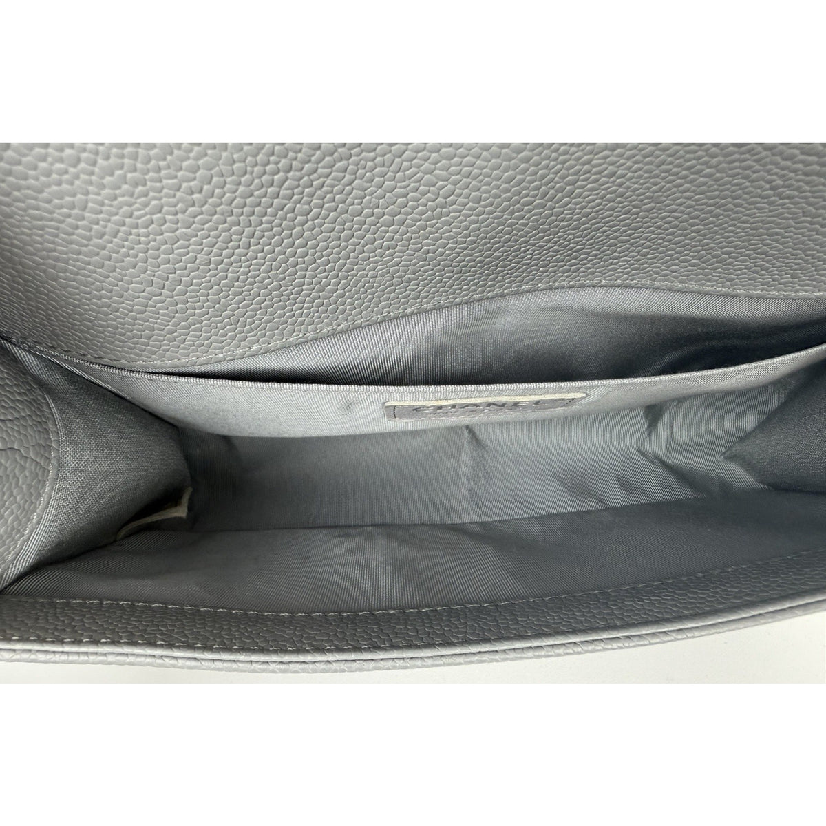 (LAYAWAY) Chanel Medium Boy Flap Bag in Grey Chevron Quilted Caviar Leather 2019 C9 (Copy)