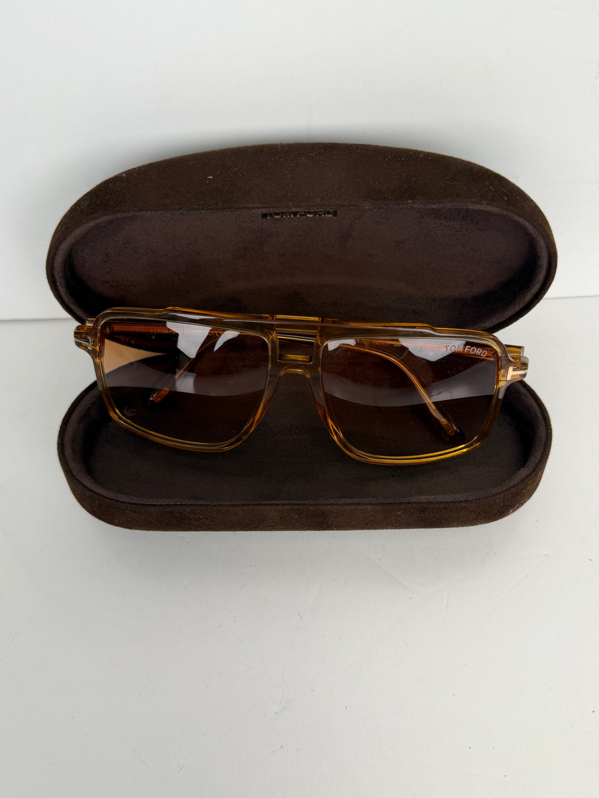 Tom Ford Kemp Navigator Sunglasses Shiny Yellow YK1