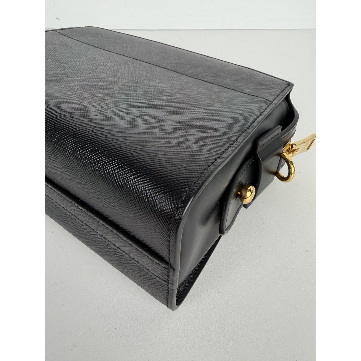 Prada Esplanade Crossbody Crossbody Bag in Black Saffiano Leather S-07