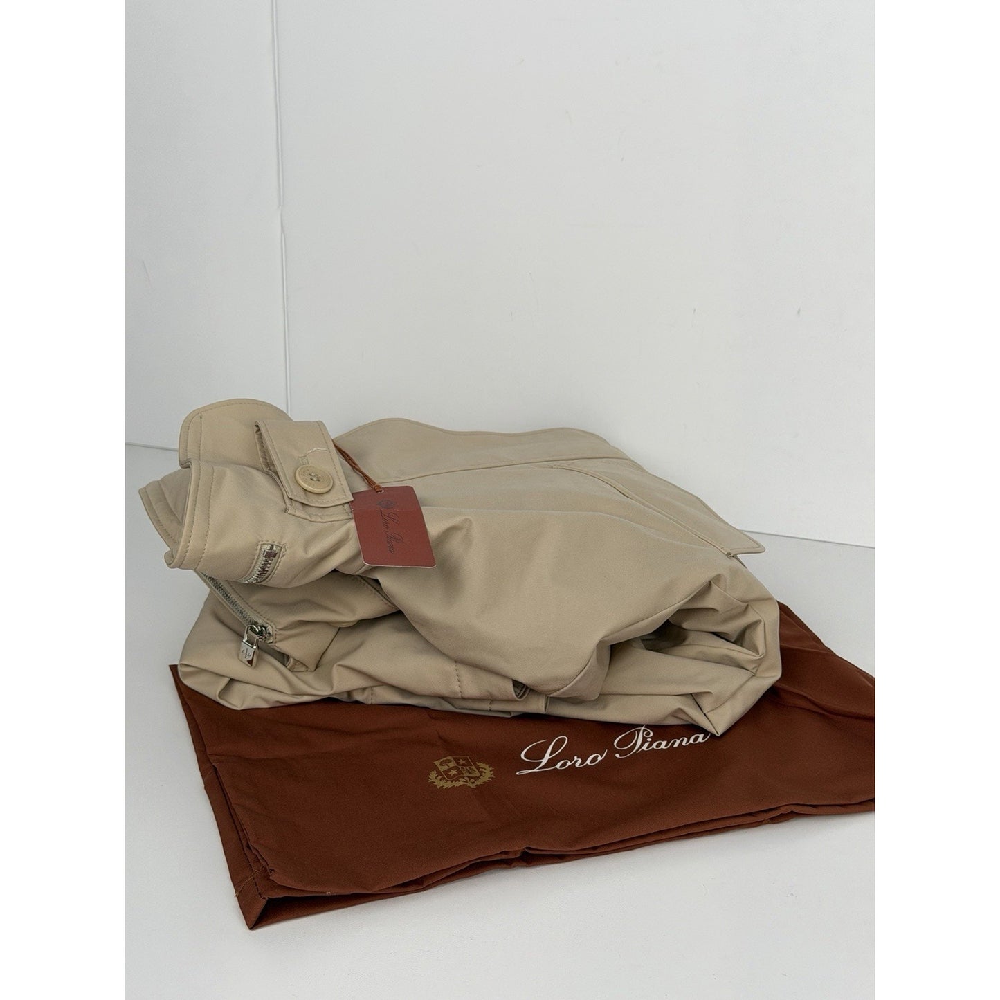 Loro Piana Windmate Traveller Field Jacket in Beige Technical Nylon