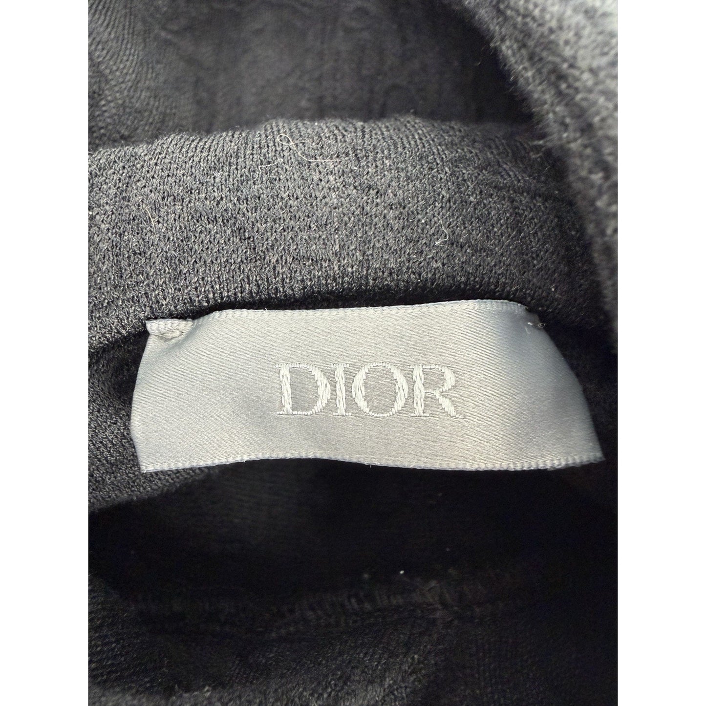 Dior Men Oblique Hooded Sweatshirt in Black Cotton-Blend Jersey