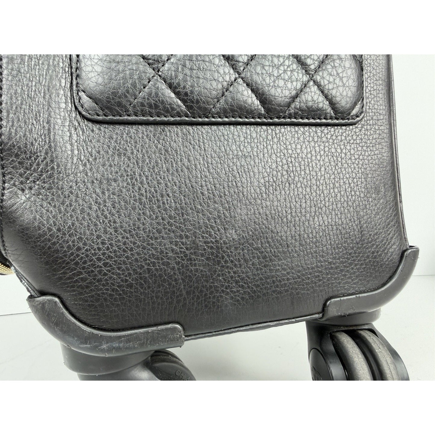 Chanel Quilted Coco Case Trolley in Black Leather