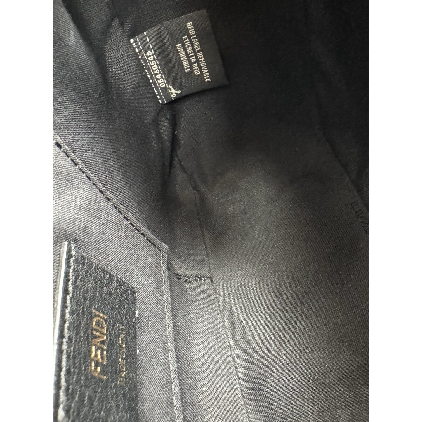 FENDI Vitello Century Bi-Color FF 1974 Embossed Mini Camera Case Maya B-9