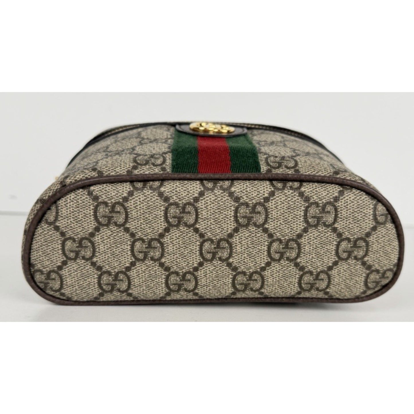 Gucci Chain Ophidia Belt Bag in Beige GG Supreme Coated Canvas S09