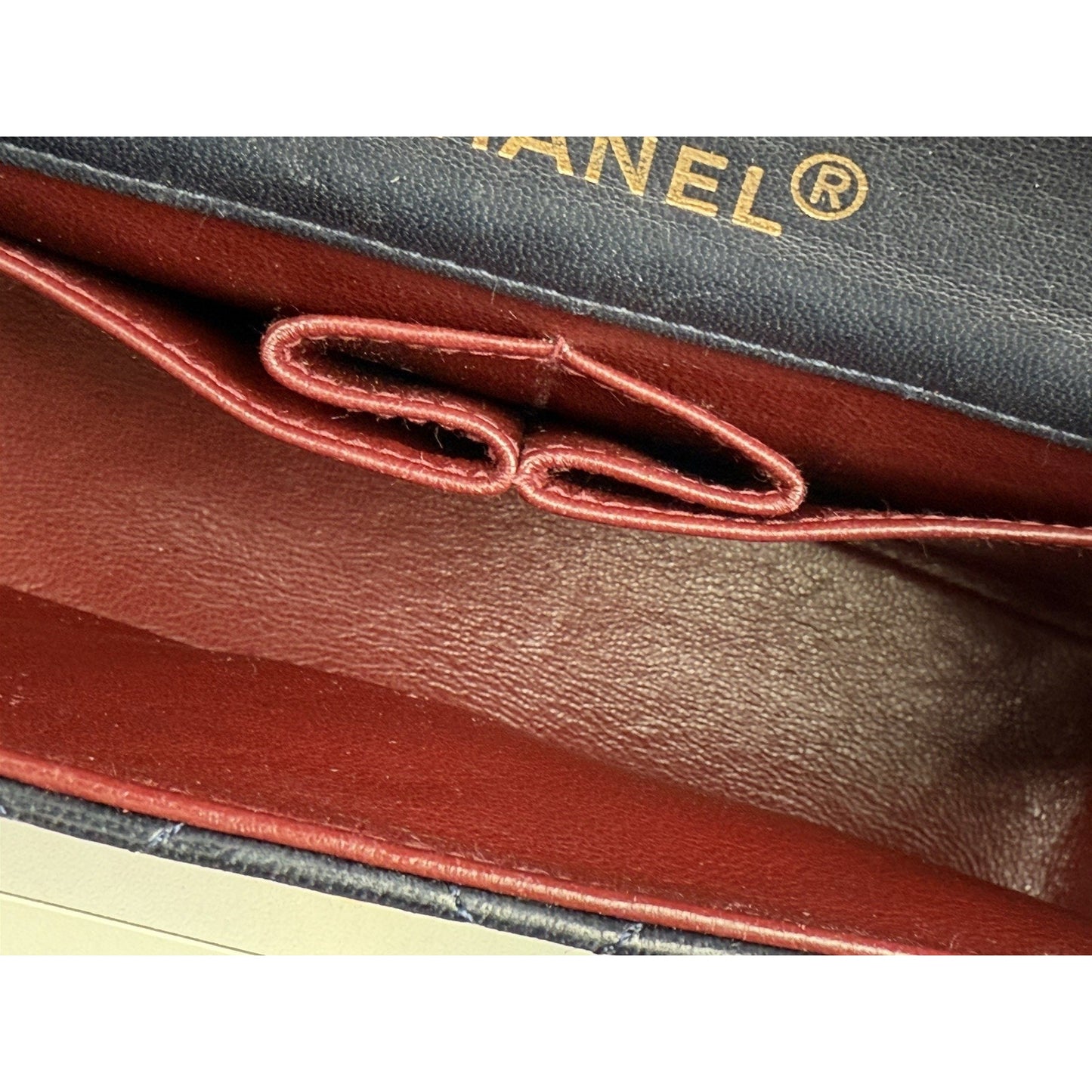 Chanel Vintage Midnight Blue Single Flap Shoulder Bag