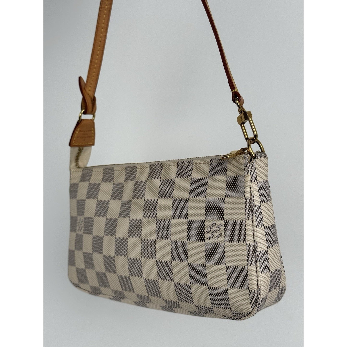 Louis Vuitton Damier Azur Pochette Accessoires with Golden Hardware C-1