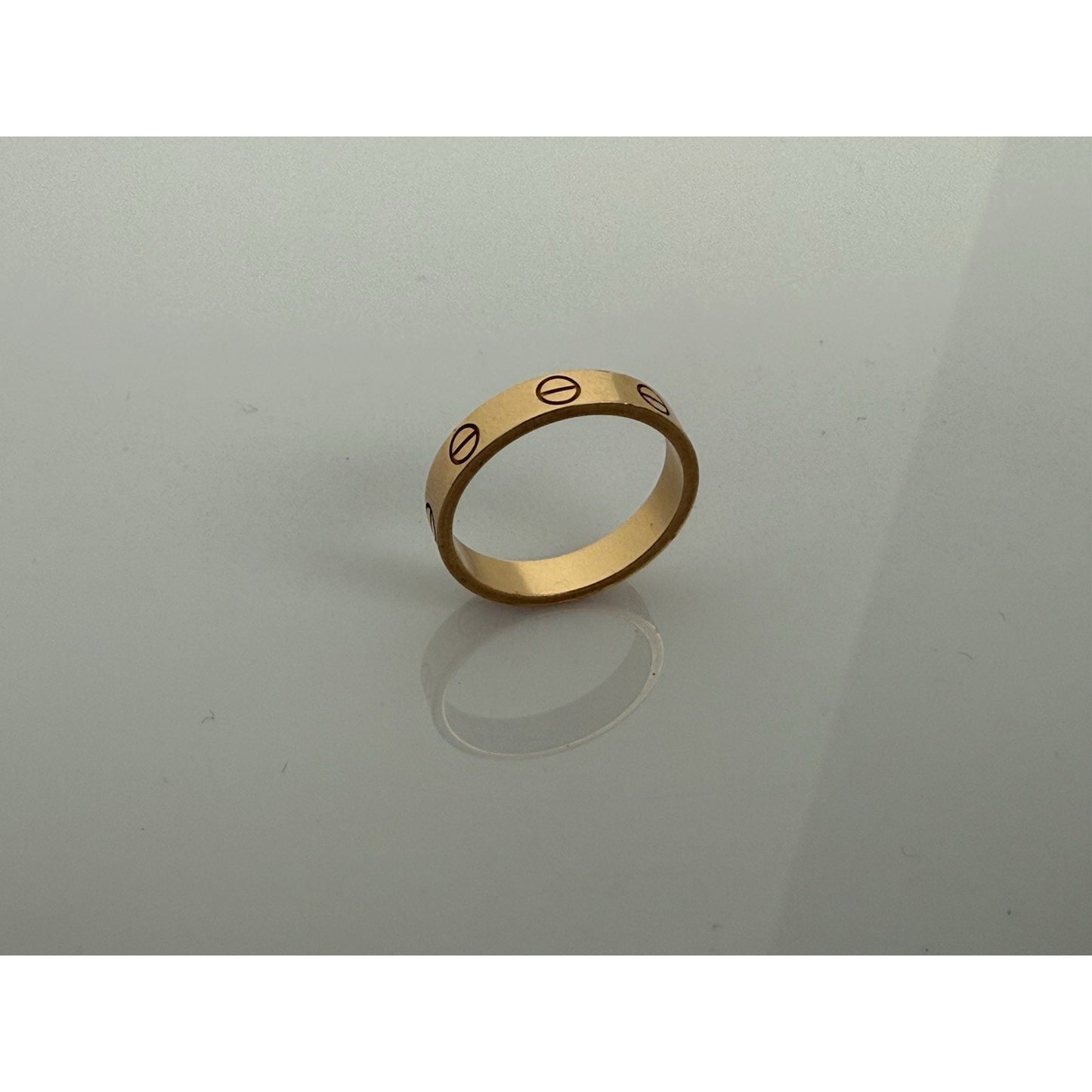 Cartier Love Round Ring 18k Rose Gold JDQ247
