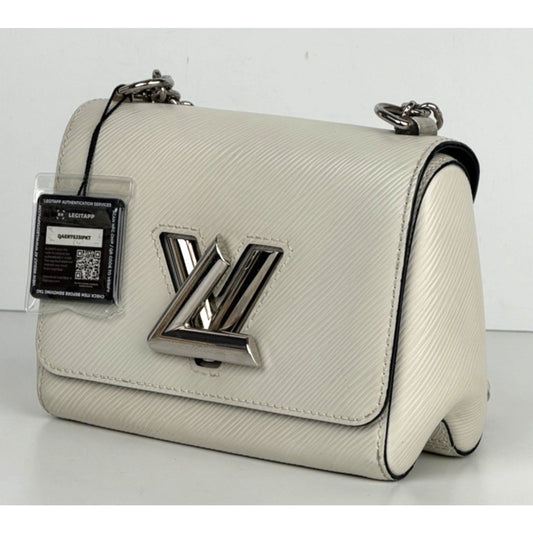 Louis Vuitton Twist PM Shoulder Bag in White Epi Leather Silver-Tone Hardware B5