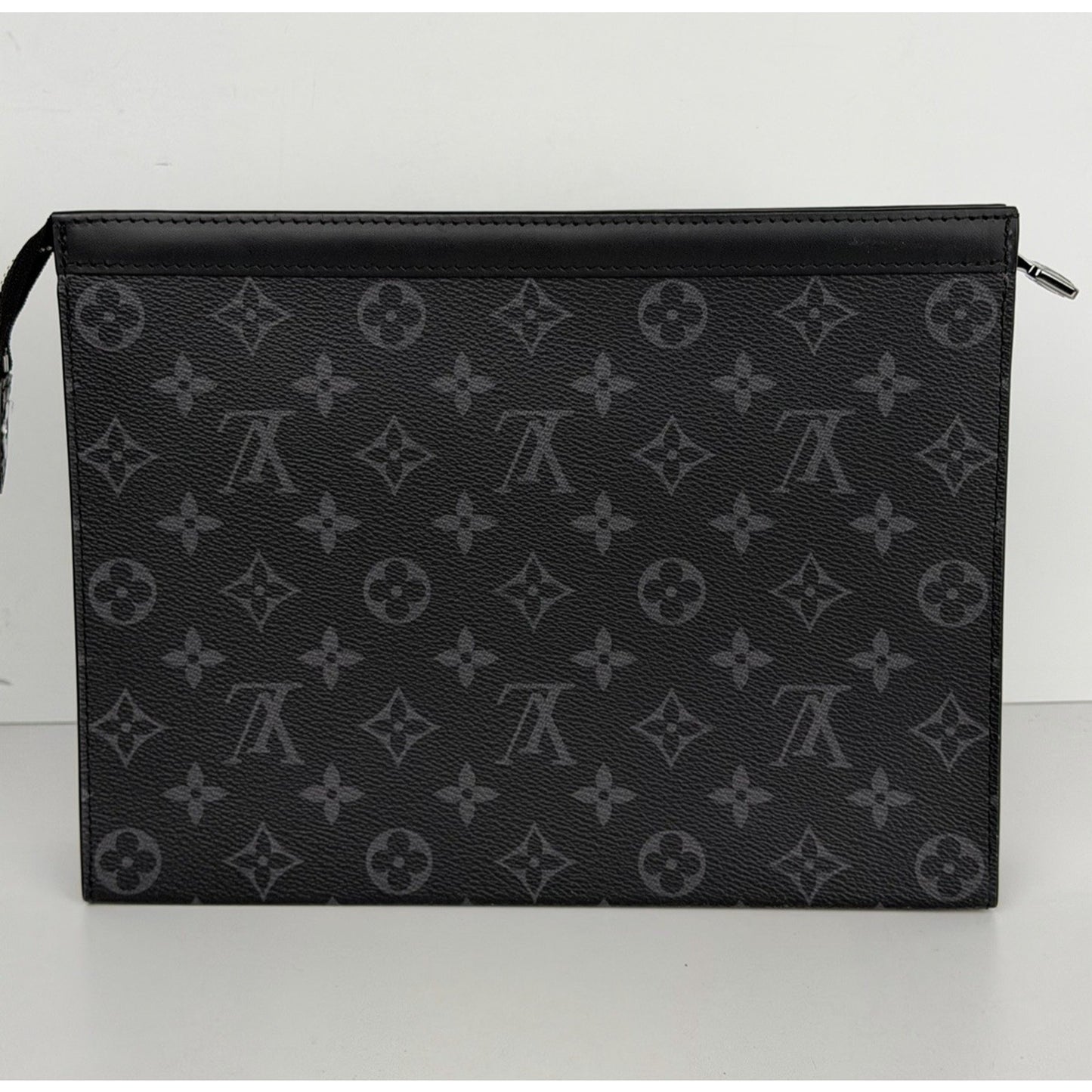 Louis Vuitton Pochette Voyage MM Black&Gray Monogram Eclipse Coated Canvas NFC S