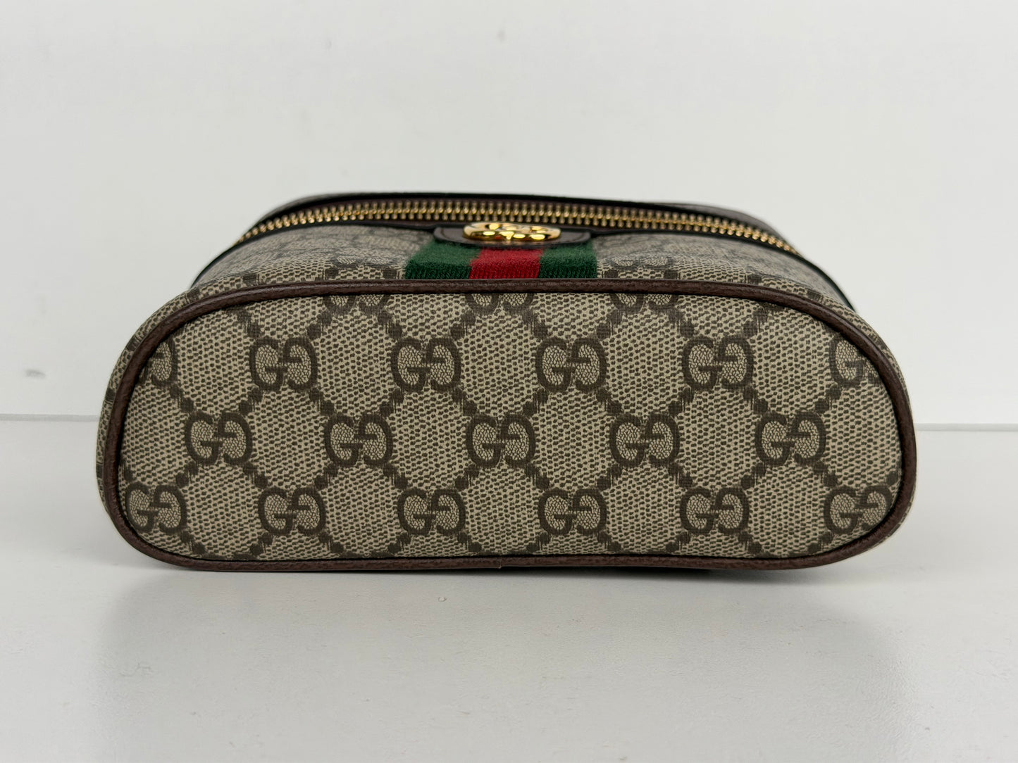 Gucci Ophidia Chain Belt Bag Small in Brown GG Monogram Coated Canvas YS-10