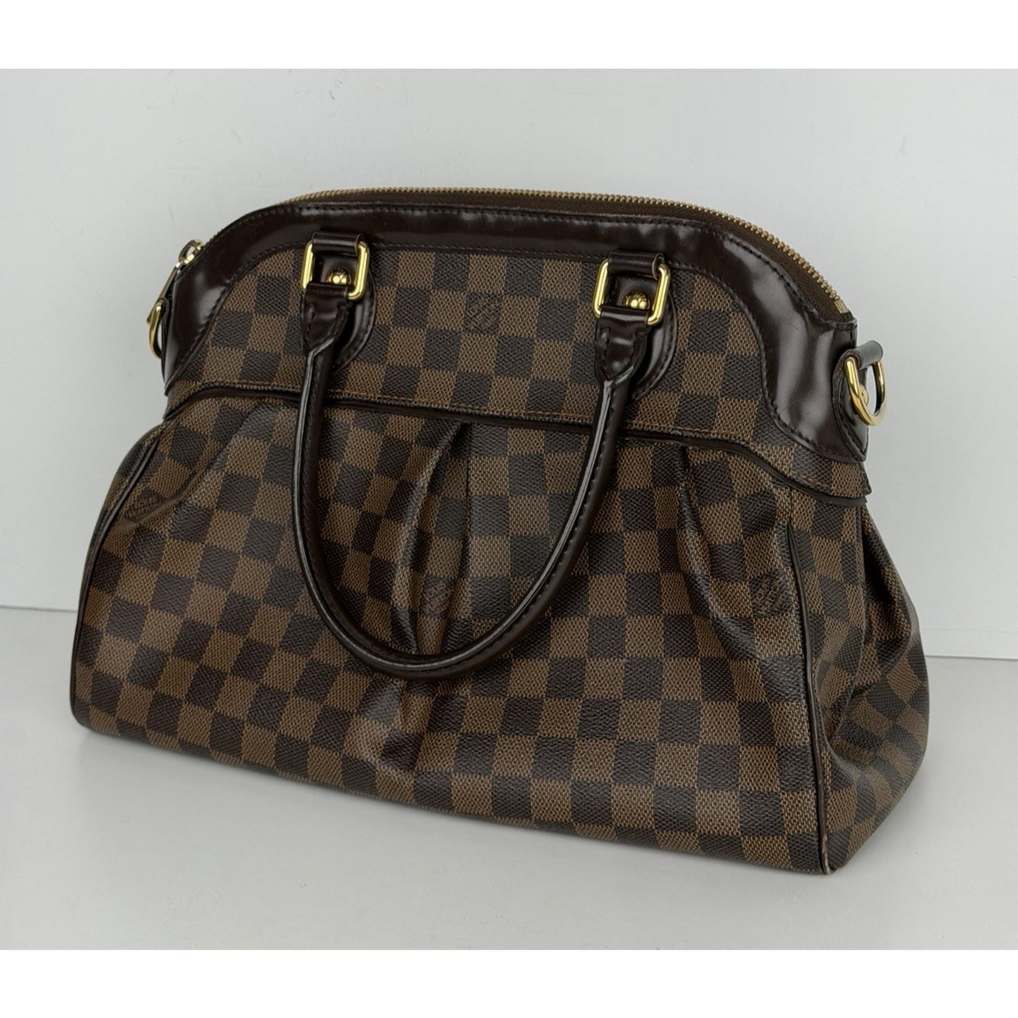Louis Vuitton Trevi PM Handbag in Damier Ebene Coated Canvas 2008 S16