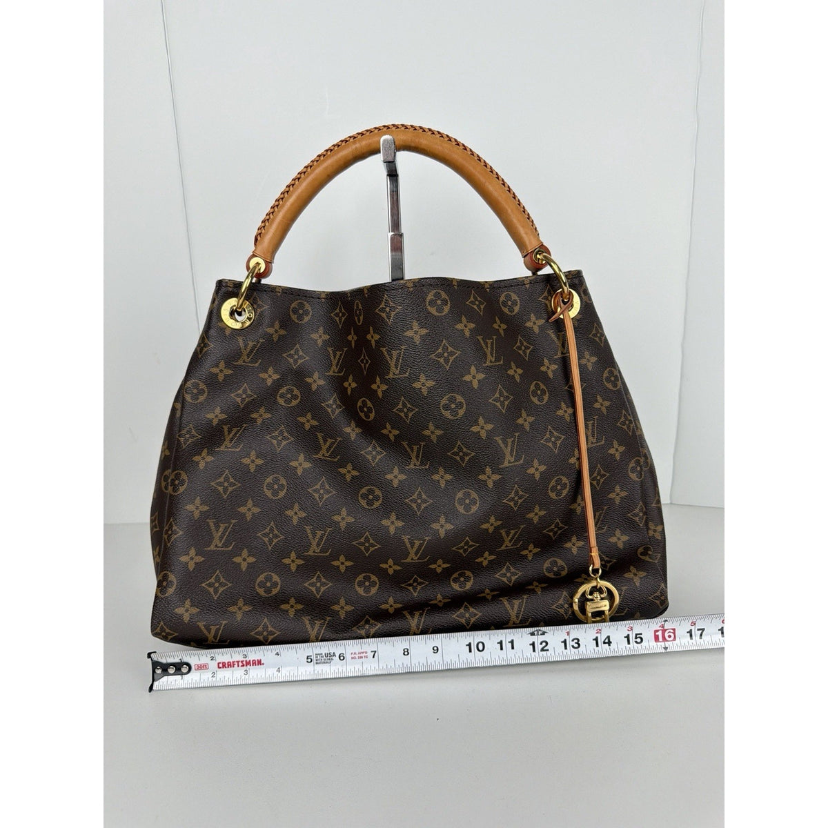 Louis Vuitton Artsy Hobo Bag MM in Brown LV Monogram Coated Canvas 2012 E2