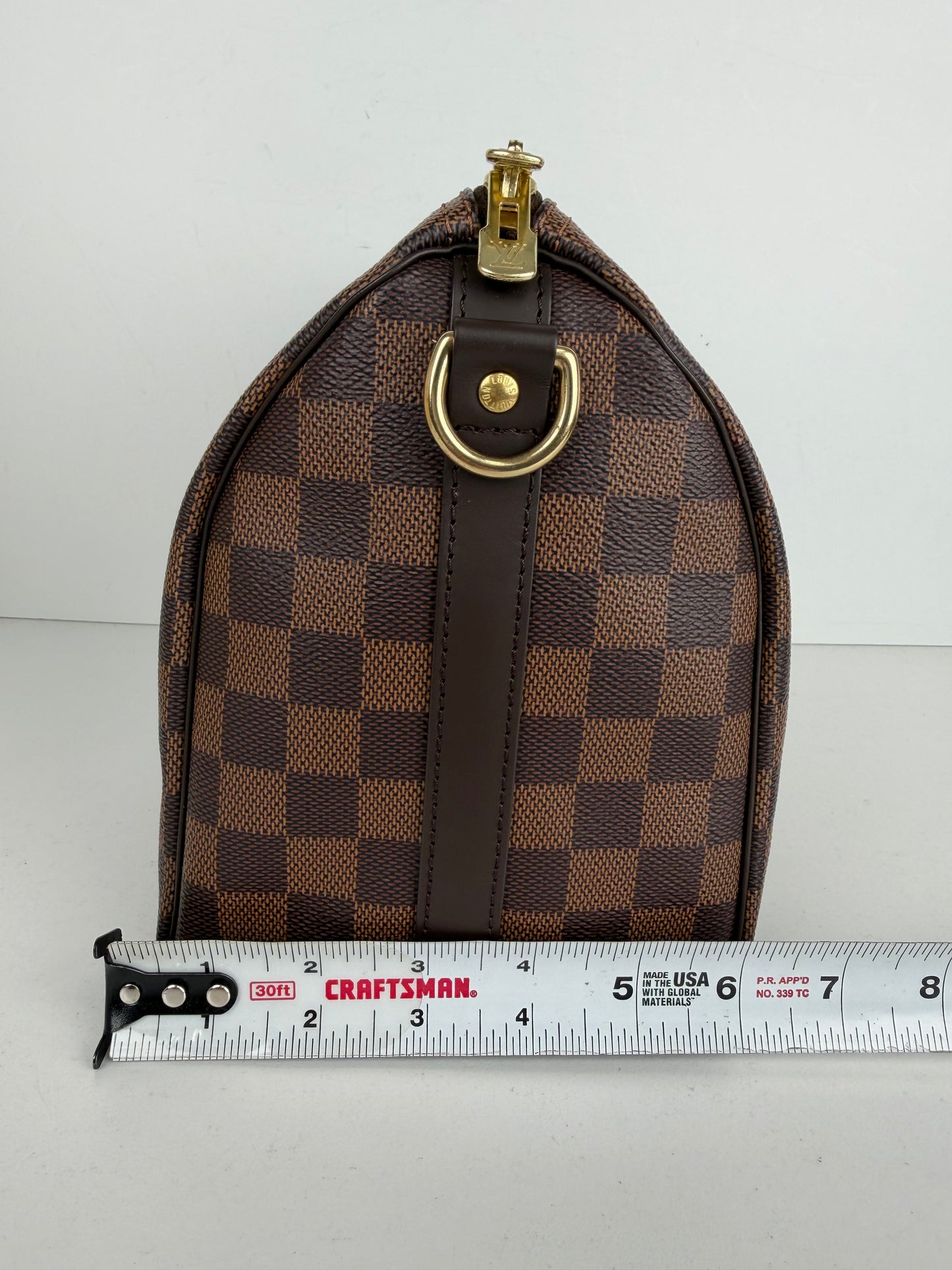 Louis Vuitton Speedy Bandouliere 25 Bag in Damier Ebene Coated Canvas NFC YE-1