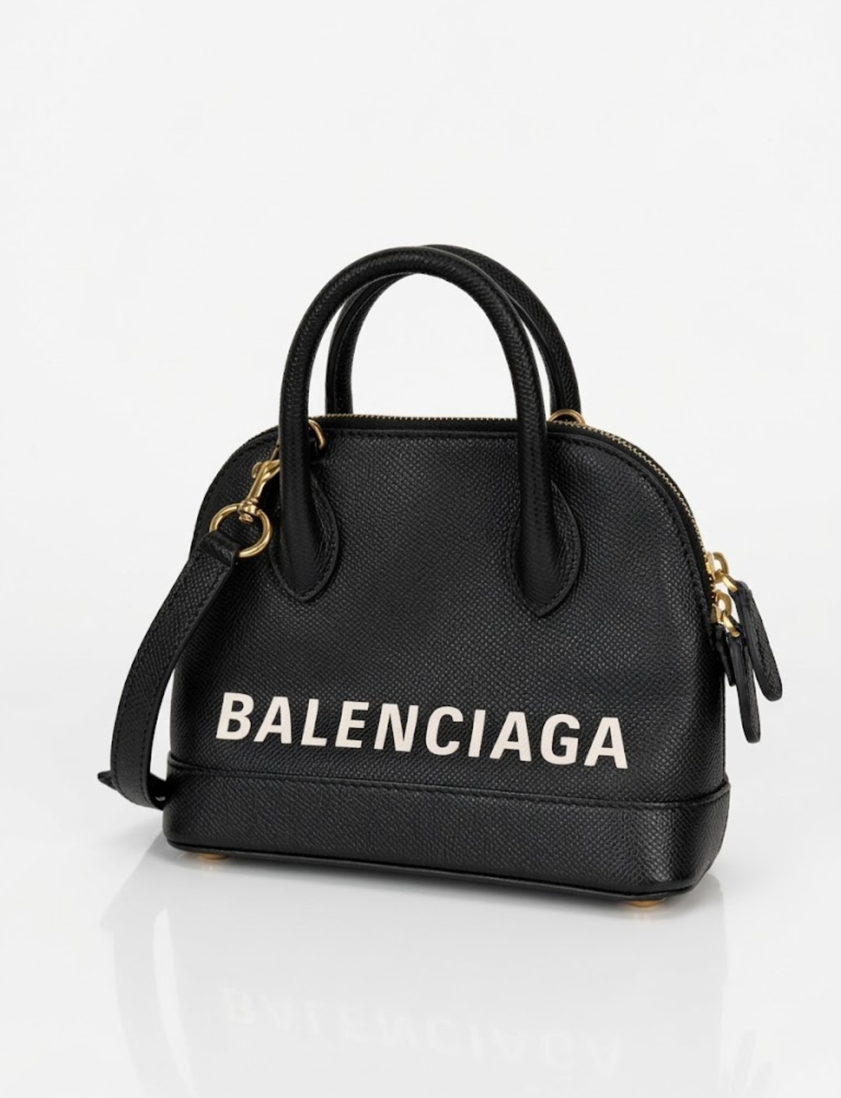 Balenciaga XXS Ville Crossbody Bag in Black Grained Calfskin YS11