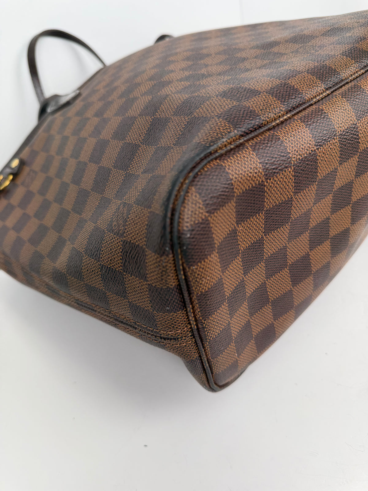 Louis Vuitton Neverfull MM Tote Bag in Damier Ebene Brown Coated Canvas 2011 YC8